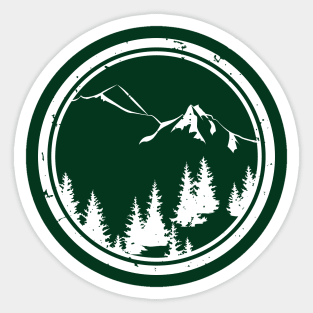 Mountain forest Sticker